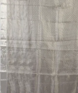 Silver Tissue Kota Embroidery Saree T4488513