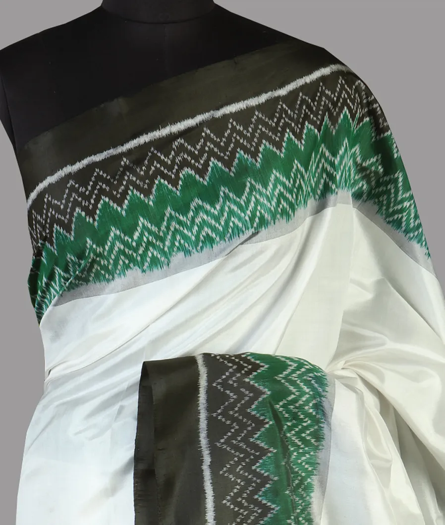 Off - White Patola Silk Saree T476550-image