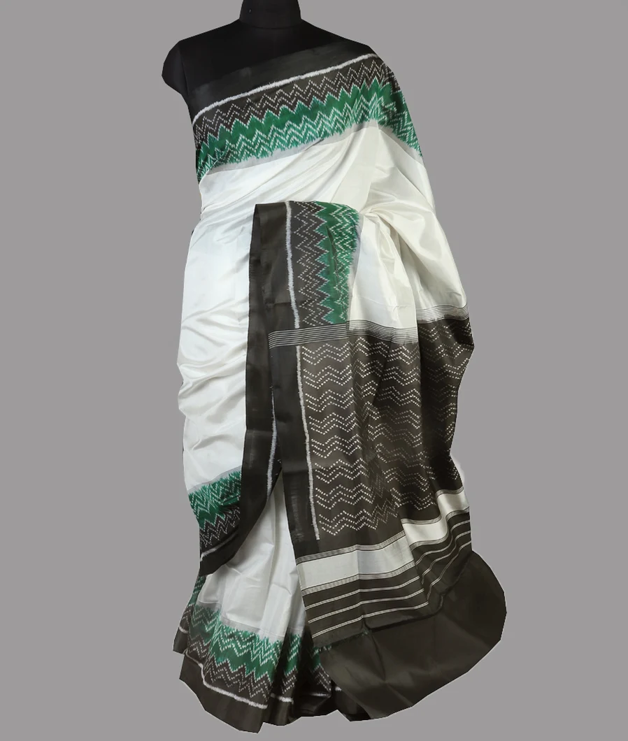 Off - White Patola Silk Saree T4765502