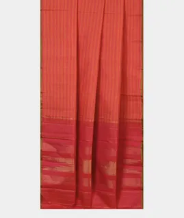 Pink And Orange Handwoven Kanjivaram Silk Saree T4654342