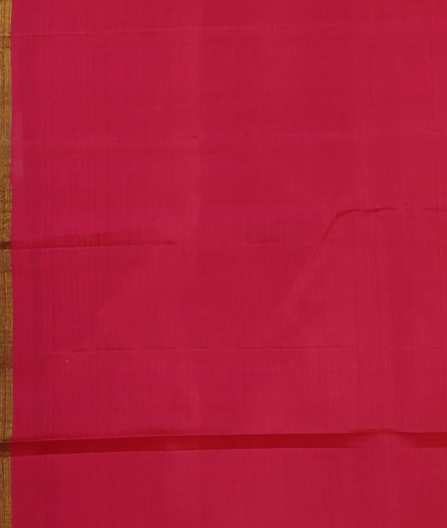 Pink And Orange Handwoven Kanjivaram Silk Saree T4654343