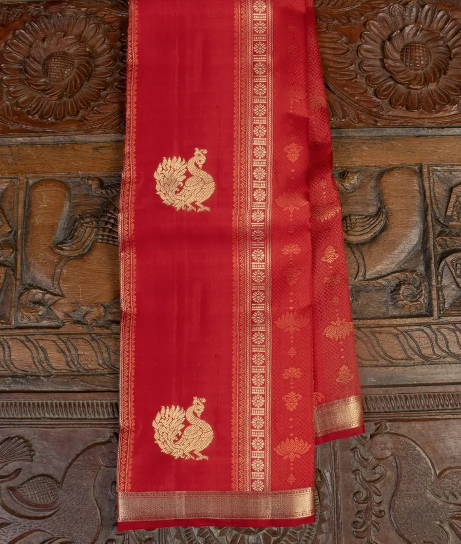 Red Handwoven Kanjivaram Silk Saree T468558-image