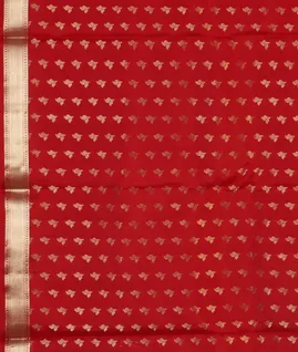 Red Handwoven Kanjivaram Silk Saree T4685583