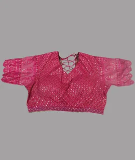 PinkGeorgette Silk Embroidery Saree  T4764253