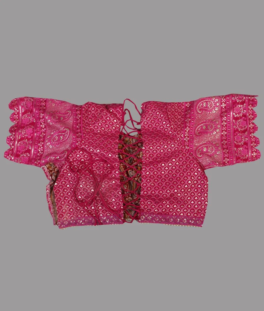 PinkGeorgette Silk Embroidery Saree T4764254