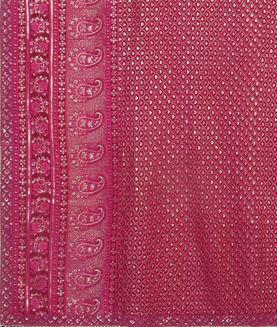 PinkGeorgette Silk Embroidery Saree T4764255