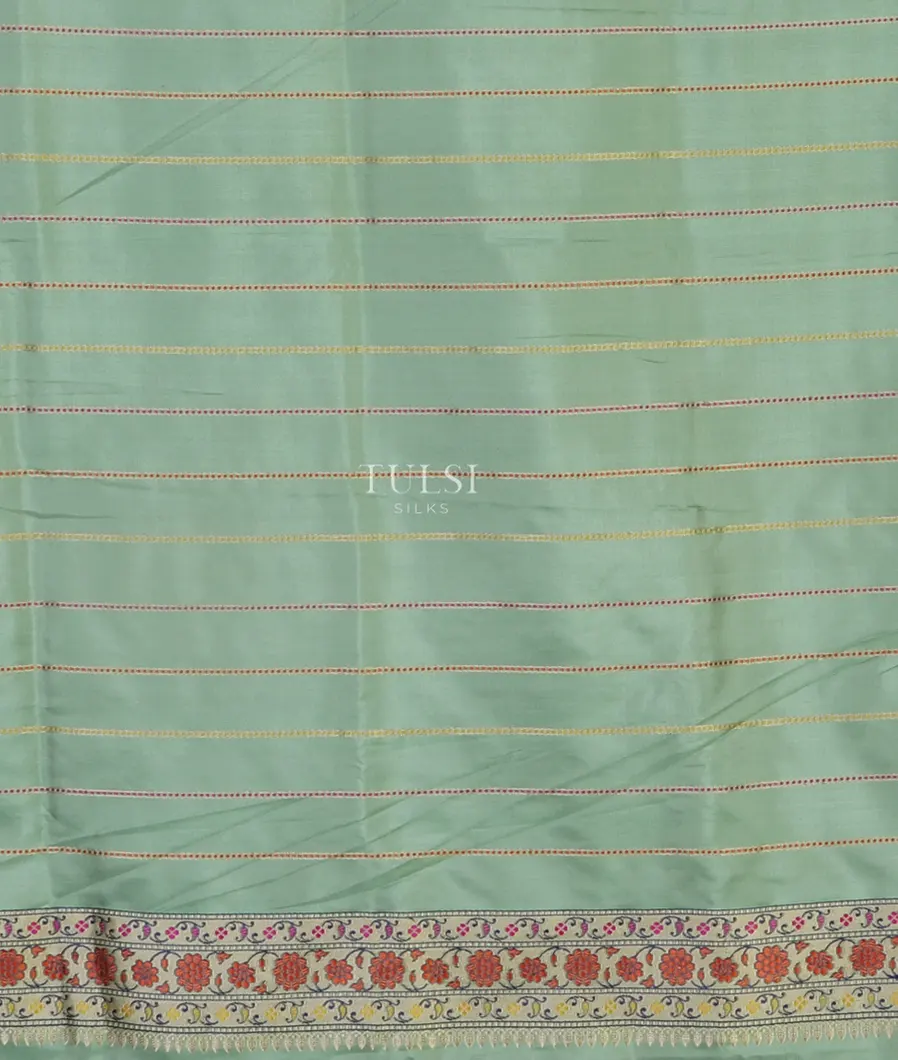 Green Banaras Silk Saree T4247153