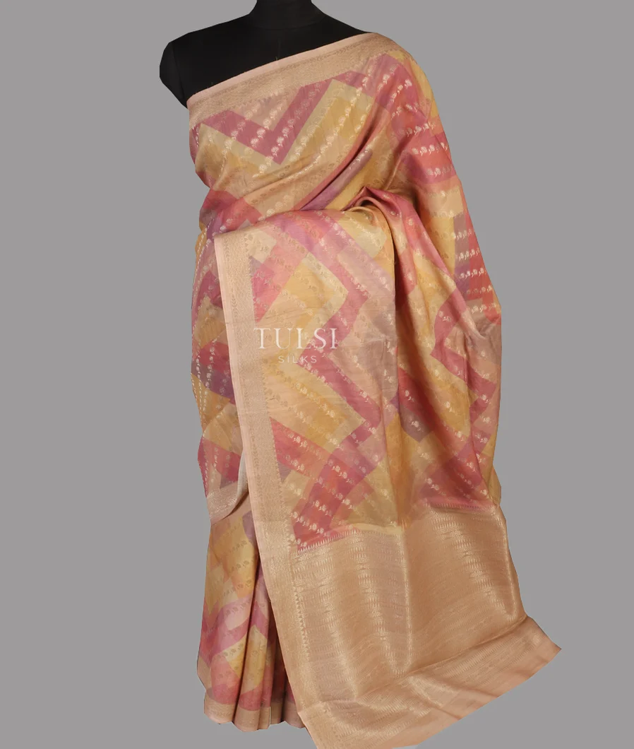 Multicolour Banaras Kathan Silk Saree T3894942