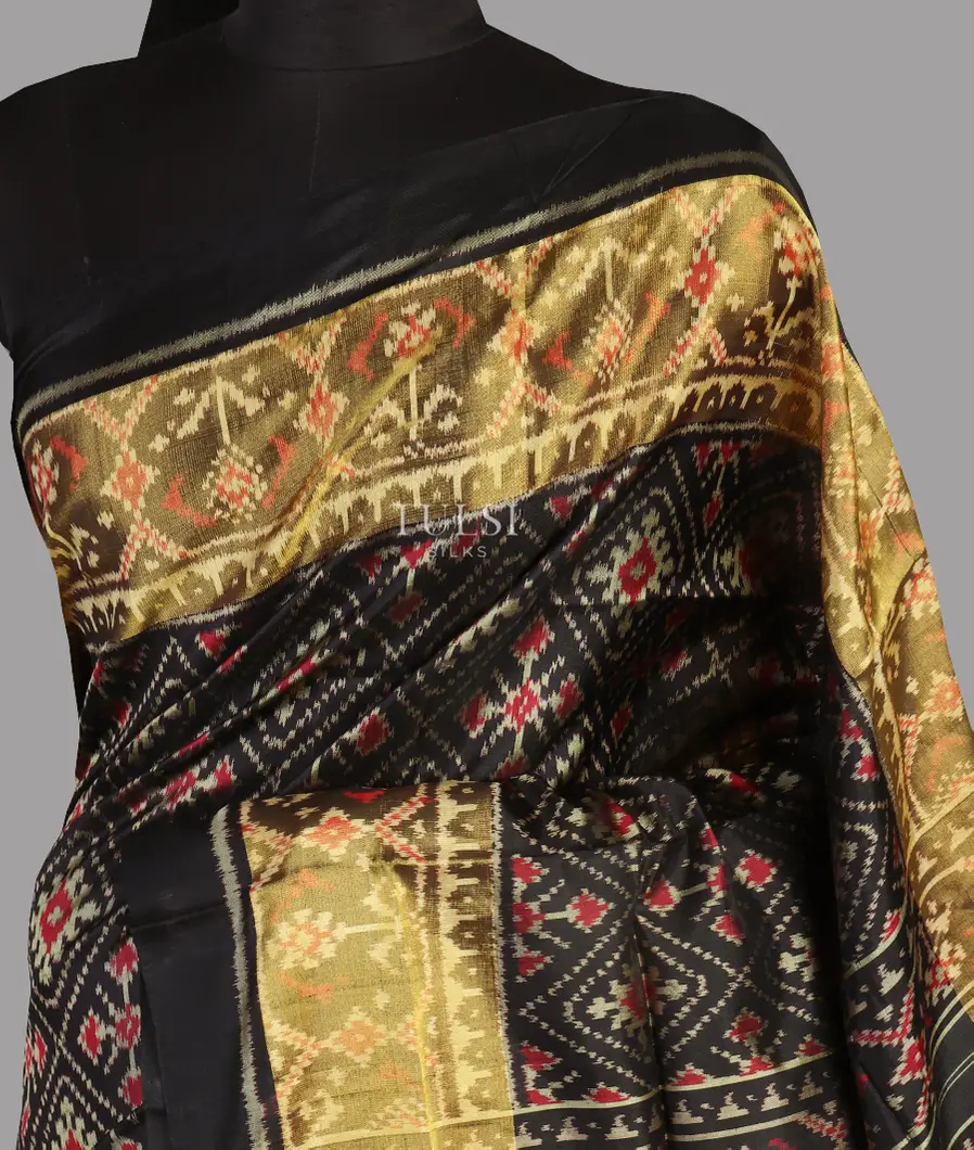 Black Patola Silk Saree T388691-image