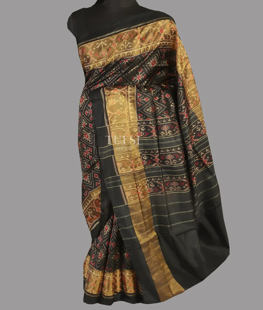 Black Patola Silk Saree T3886912