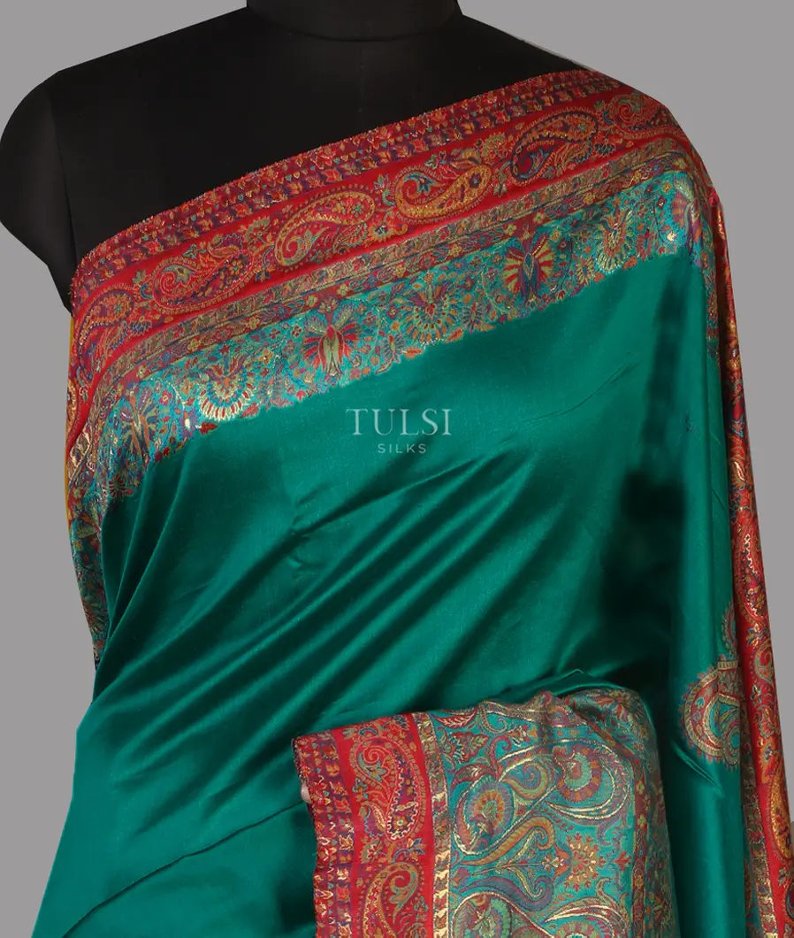 Green Cashmere Kani Silk Saree T460785-image