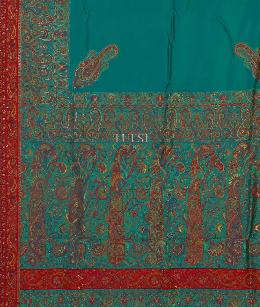 Green Cashmere Kani Silk Saree T4607854