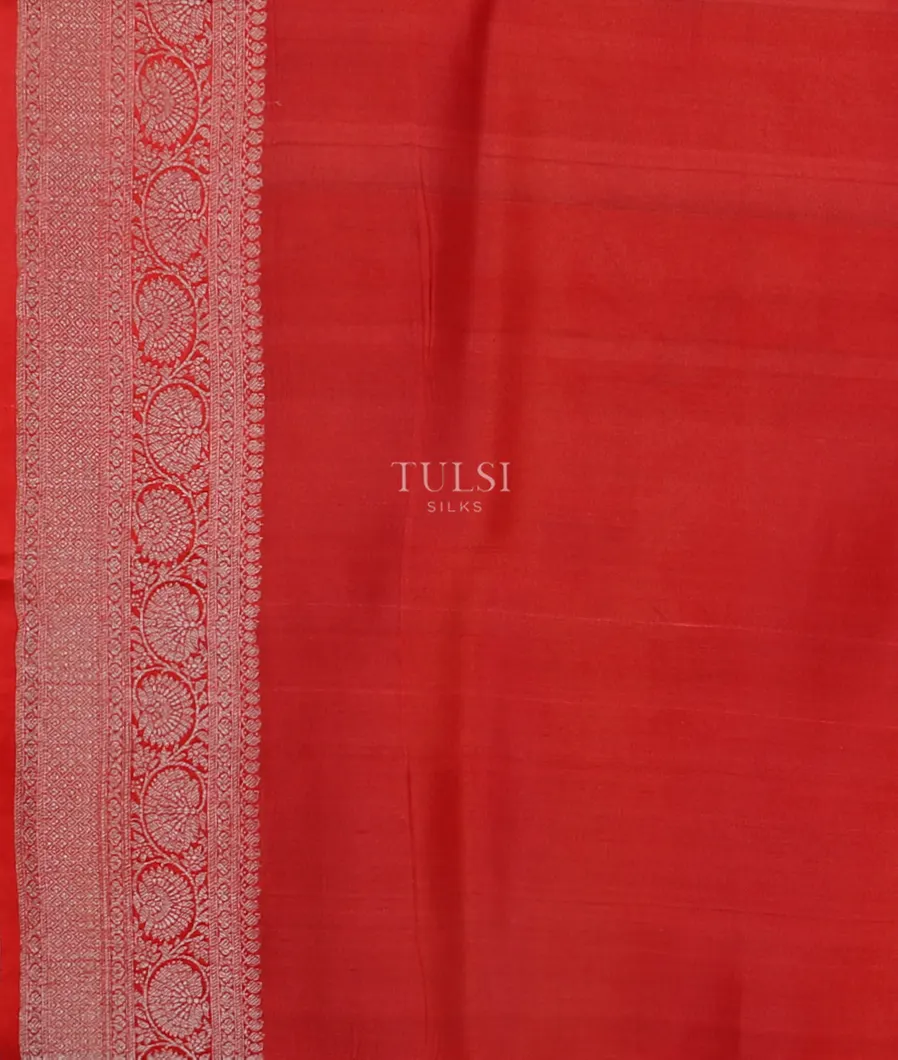 Red Printed Banaras Kathan Silk Saree T4355733
