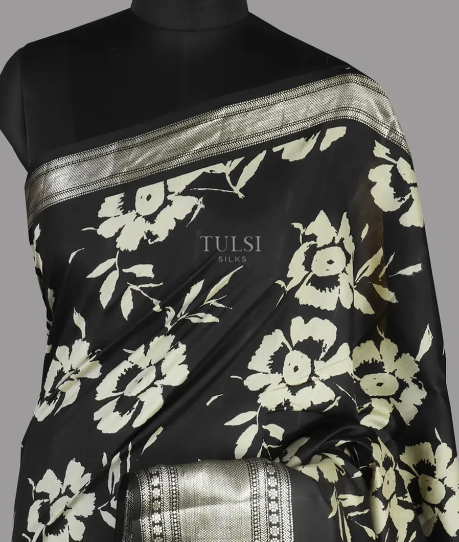 Black Chaniya Silk Saree T473968-image