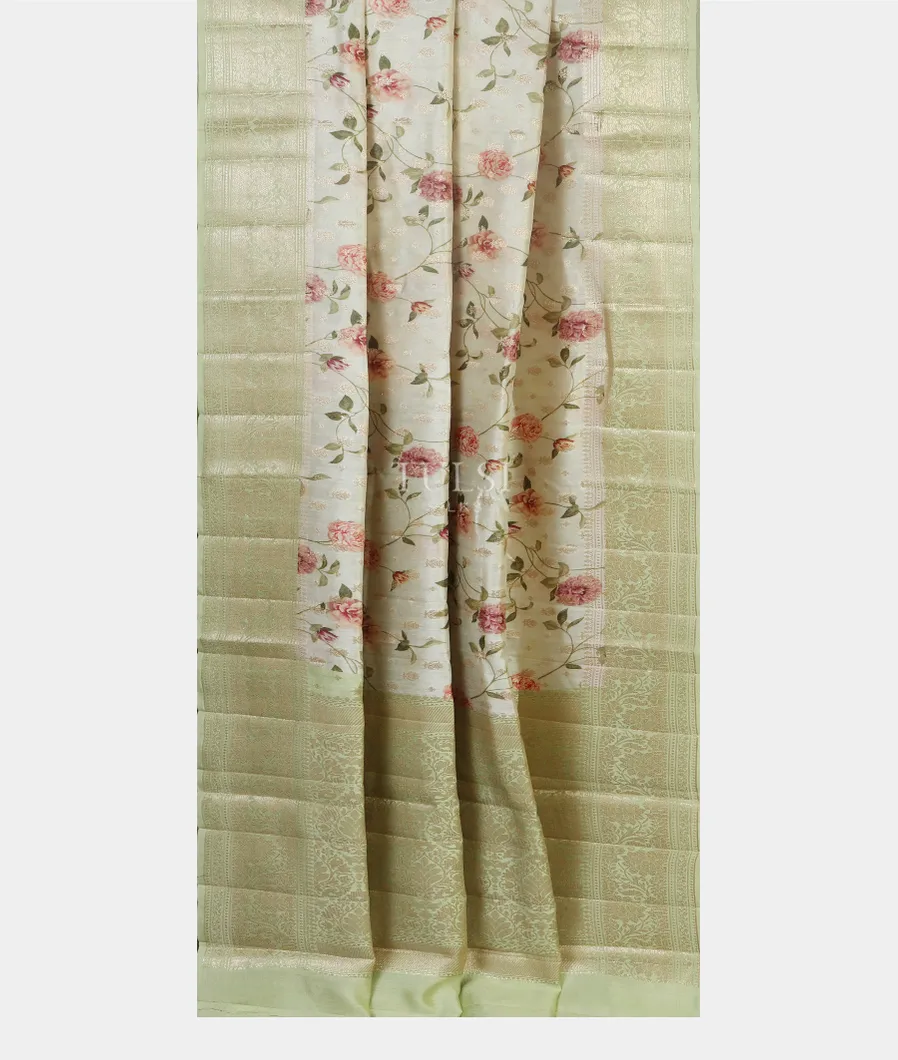 Off - White Chaniya Silk Saree T4720562