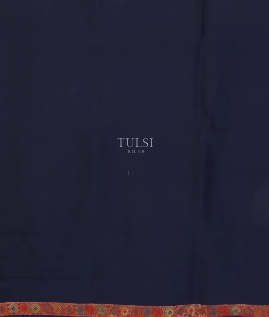 Midnight Blue Cashmere Kani Silk Saree T4701373