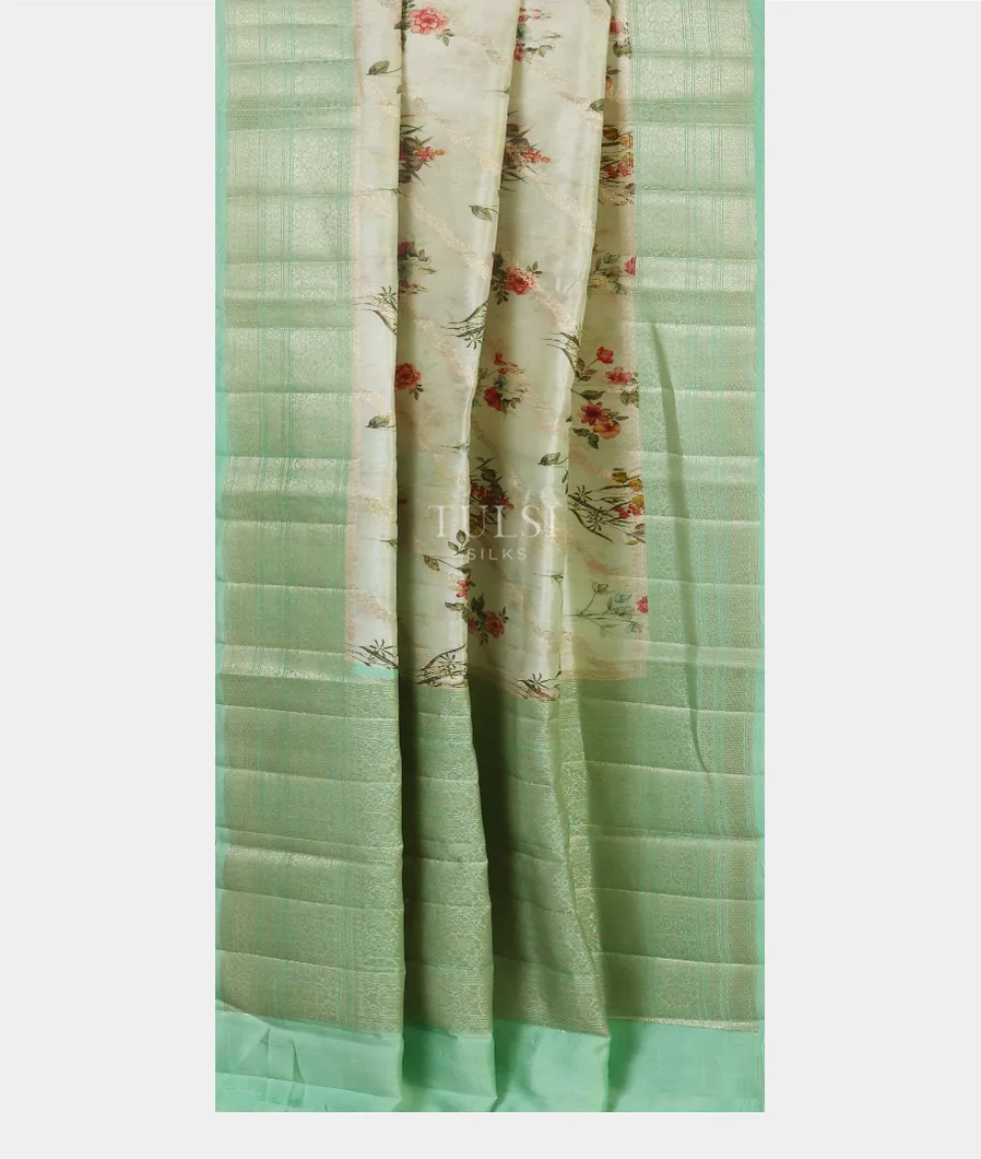 Off - White Chaniya Silk Saree T4720492