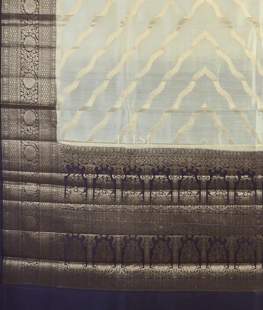 White Chaniya Silk Saree T4682164