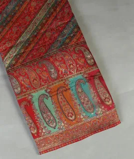 Multicolour Cashmere Kani Silk Saree T4701111