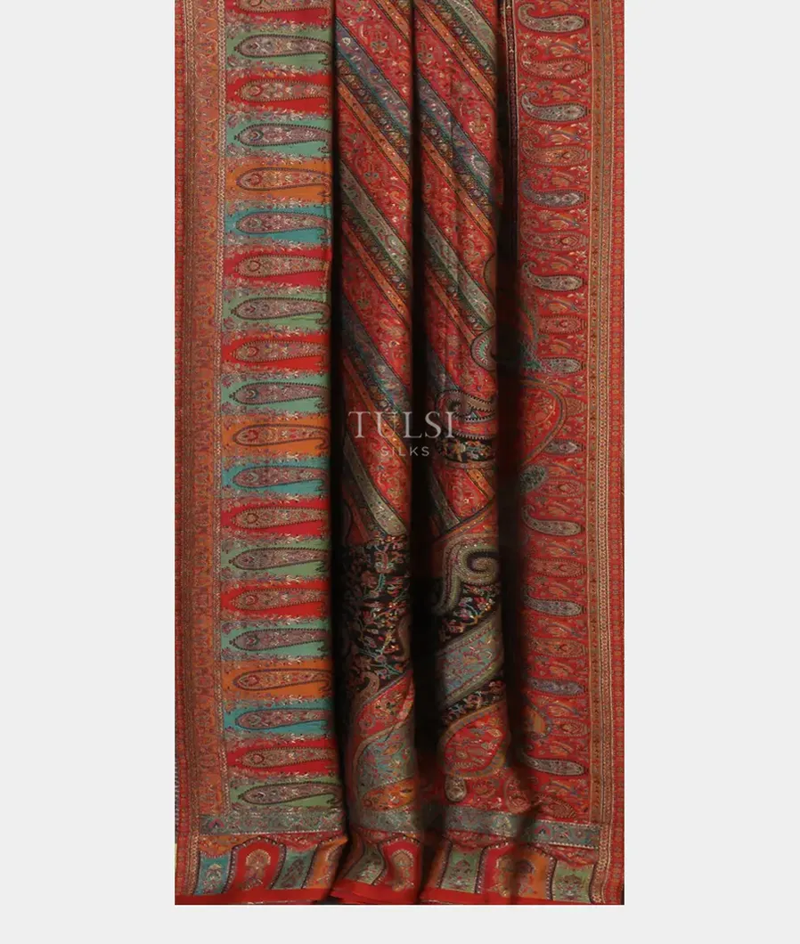 Multicolour Cashmere Kani Silk Saree T4701112