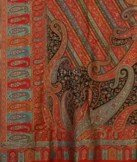 Multicolour Cashmere Kani Silk Saree T4701114