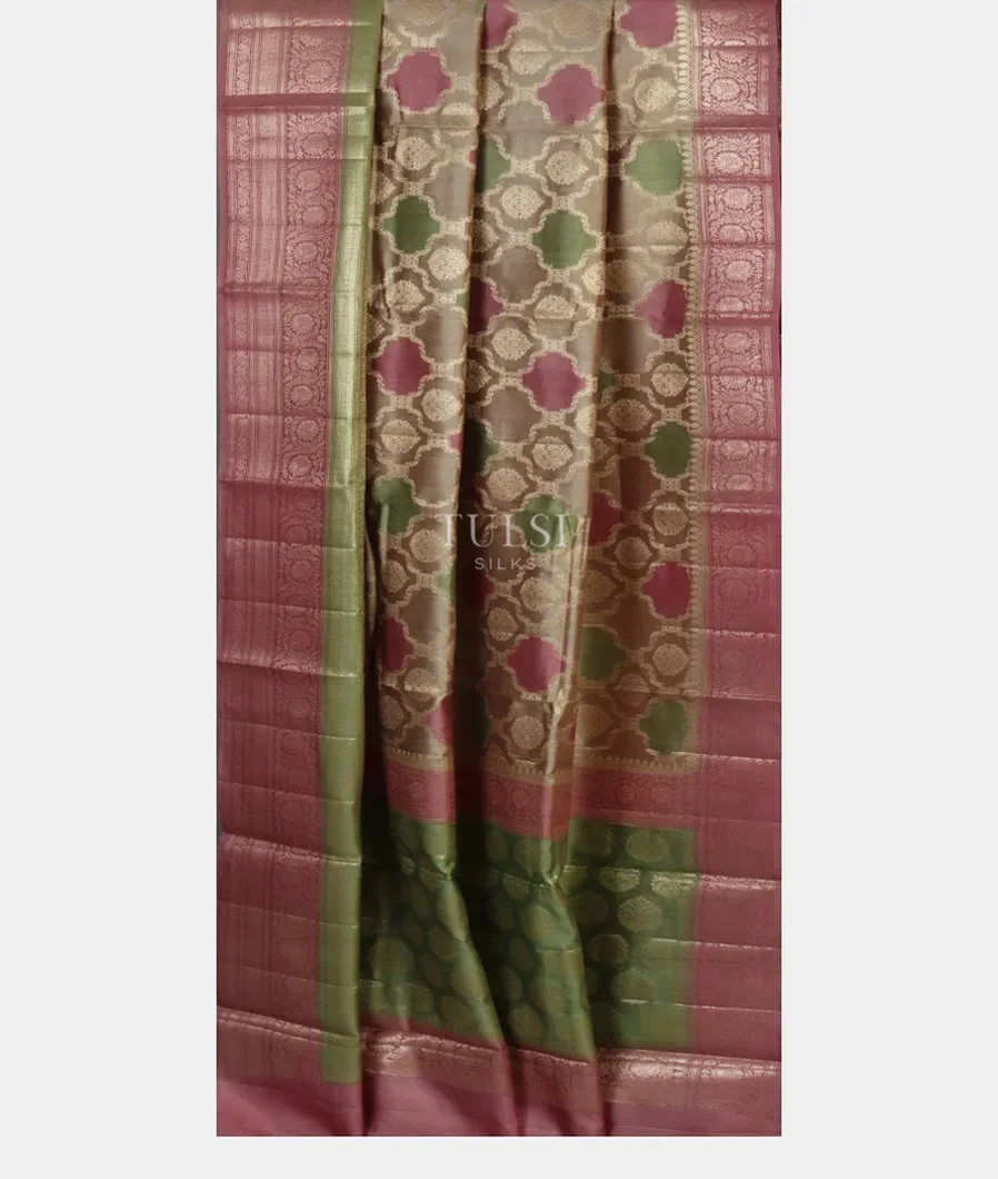 Multicolor Chaniya Silk Saree T4670042
