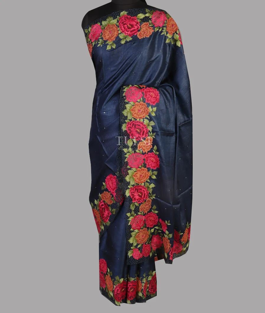 blue-tussar-cutwork-saree-t466379-t466379-b