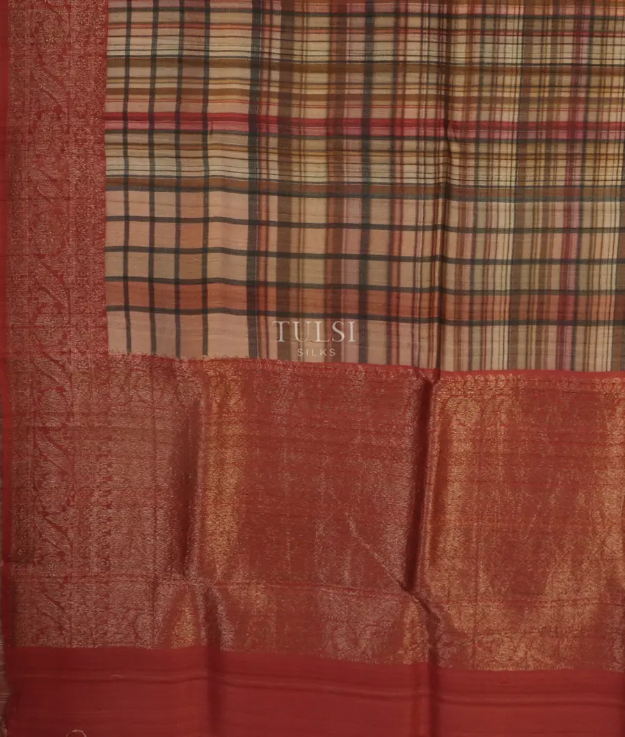 Multicolour Printed Banaras Tussar Georgette Saree T4546974