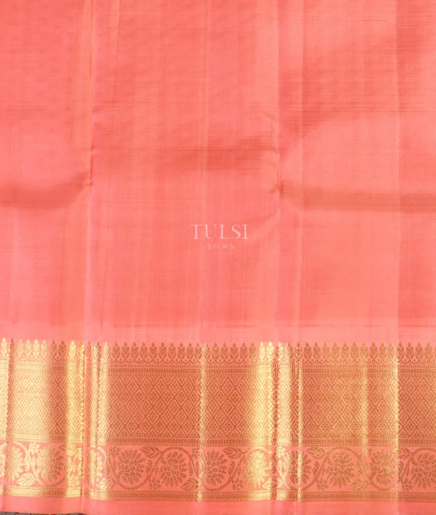 Red Handwoven Kanjivaram Silk Pavadai T4608752
