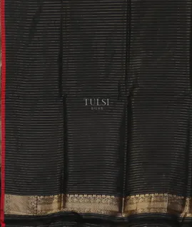Black Banaras Silk Saree T4604603