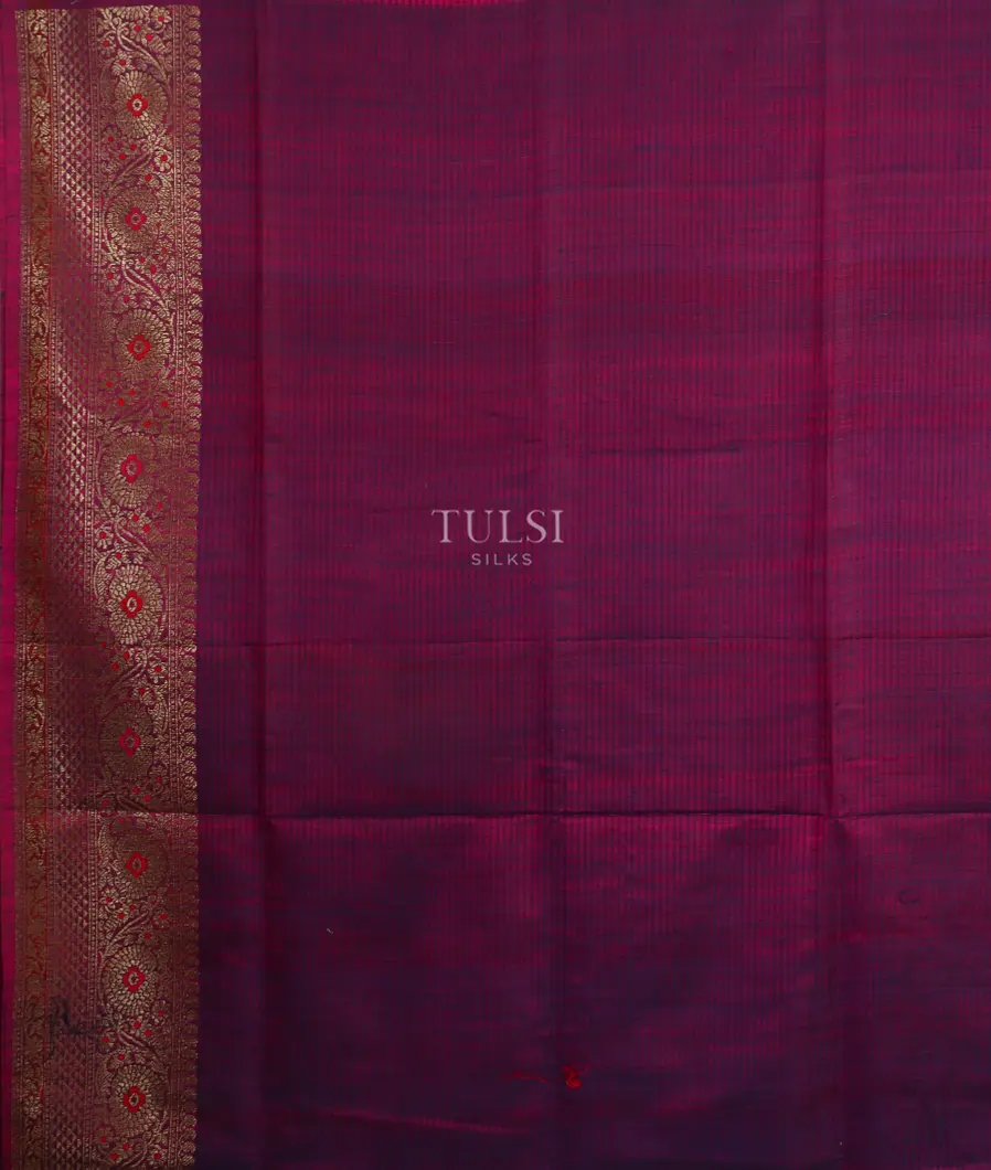 Blue Banaras Tussar Saree T4580953