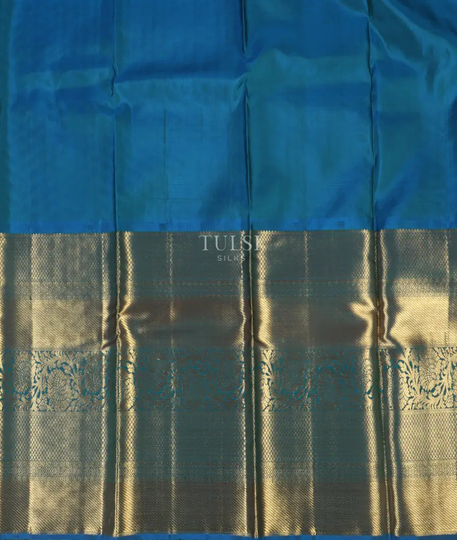 Yellowish Green Handwoven Kanjivaram Silk Pavadai T3789612