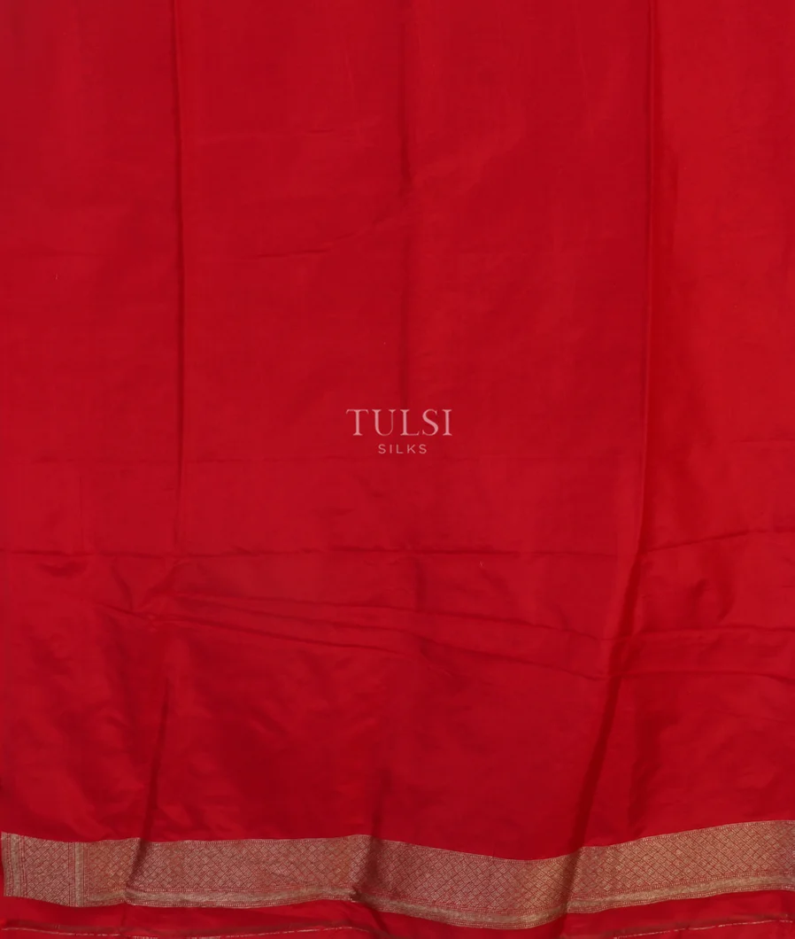 off-White Banaras Silk Saree T4596563