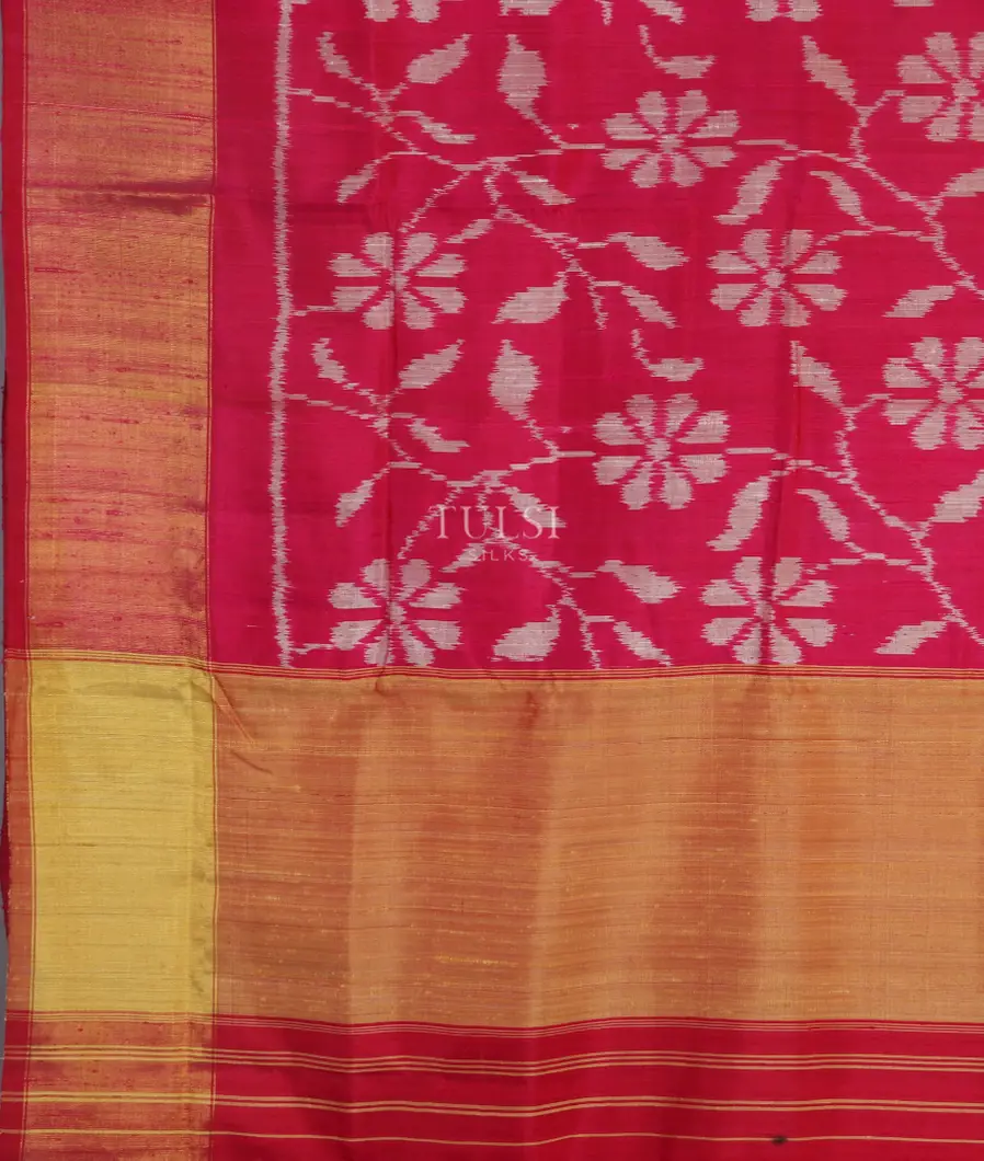 Magenta Patola Silk Saree T4767764