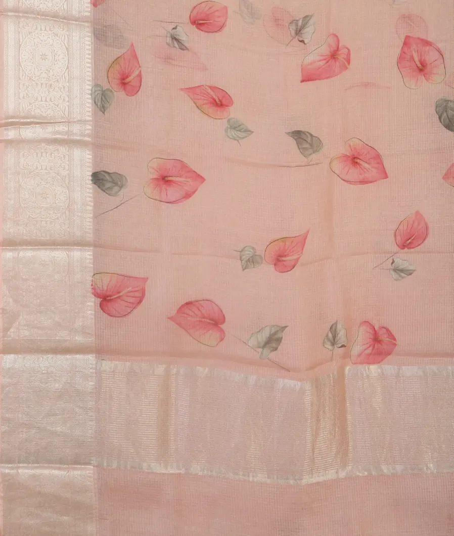 Pink Silk Kota Saree T4768054