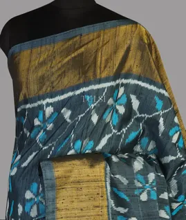 Grey Patola Silk Saree  T4737171