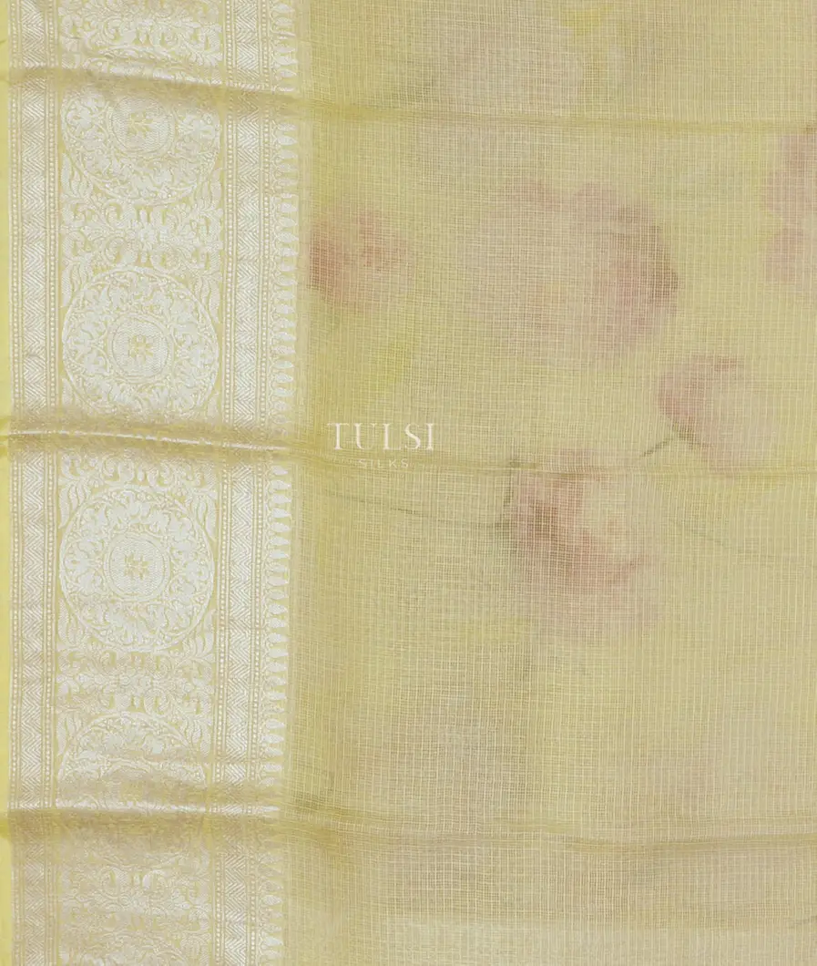 Yellow Silk Kota Saree T4768013