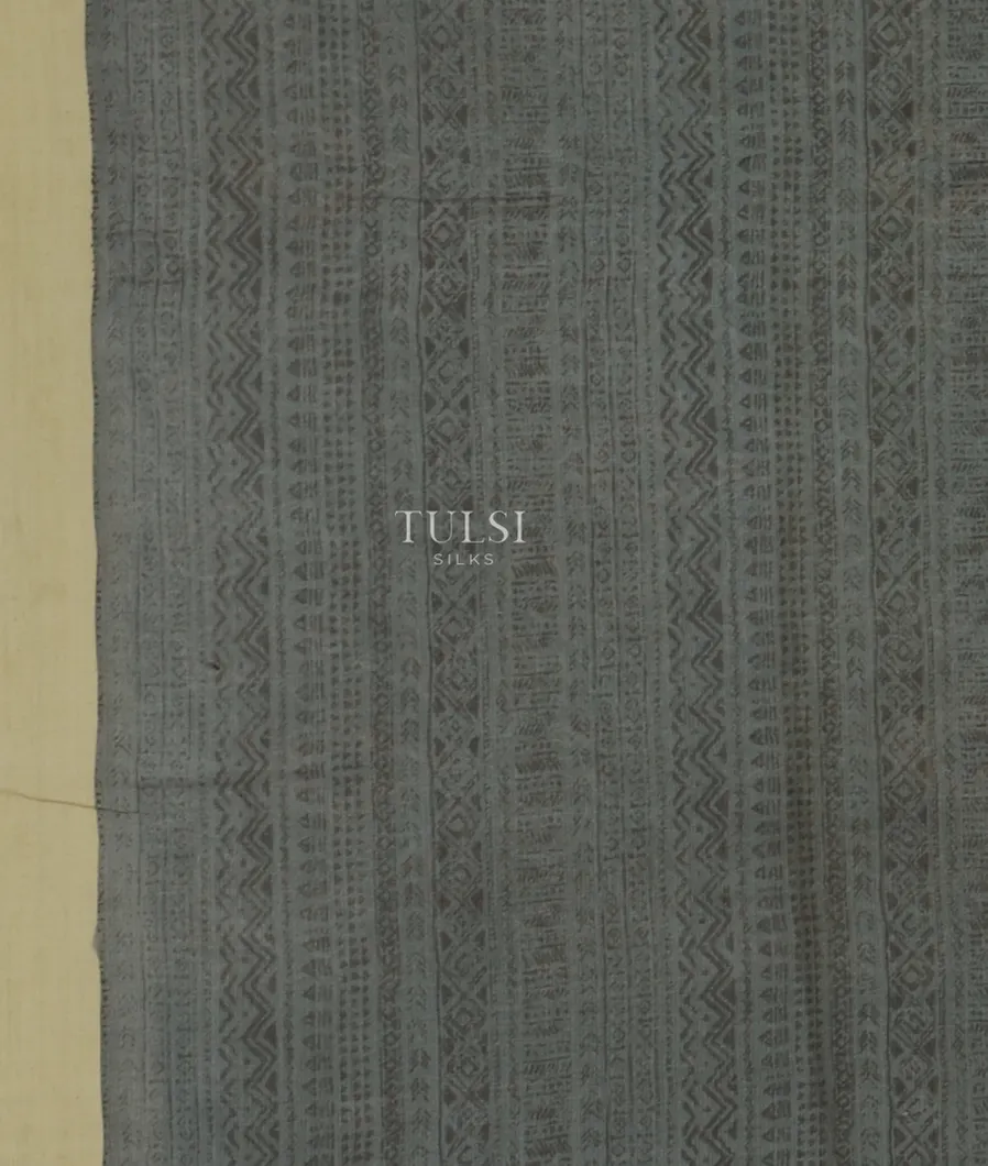 Grey Kota Cotton Saree T4703783