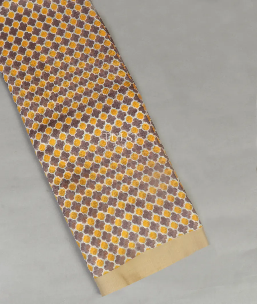 Off -White Kota Cotton Saree T470387-image