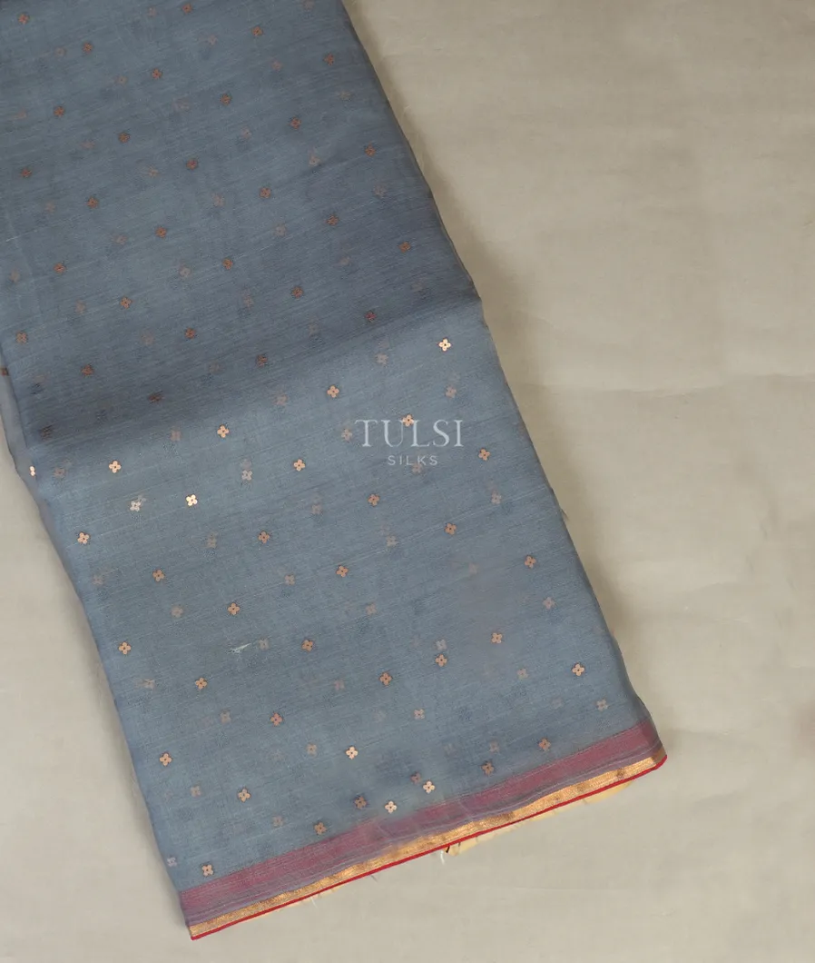 Grey Woven Organza Saree T476230-image