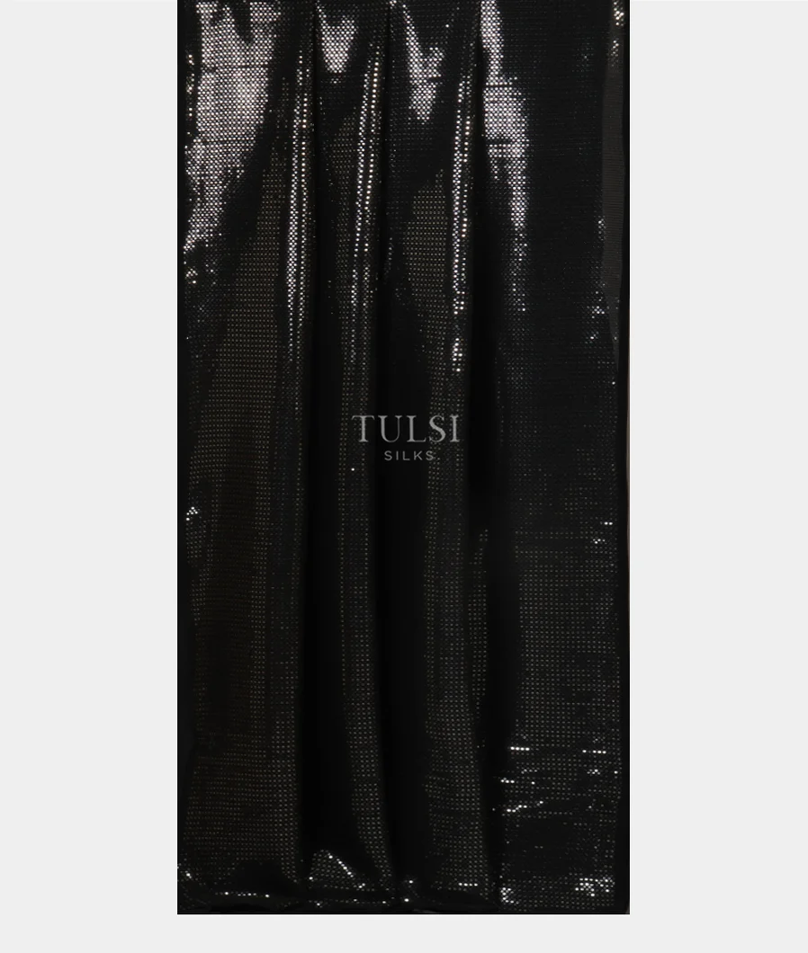 Black Georgette Silk Embroidery Saree T4471092