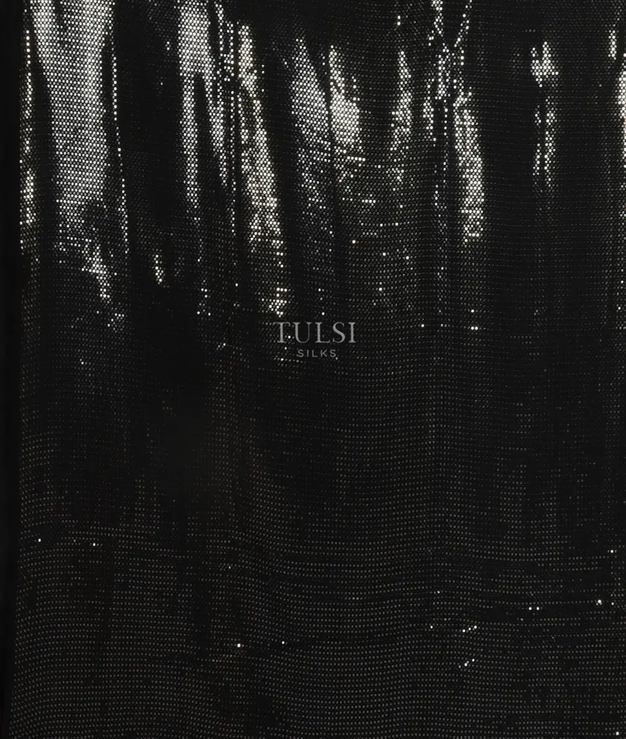 Black Georgette Silk Embroidery Saree T4471094