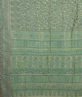 Green Kashmir Kani Silk Saree T4701014