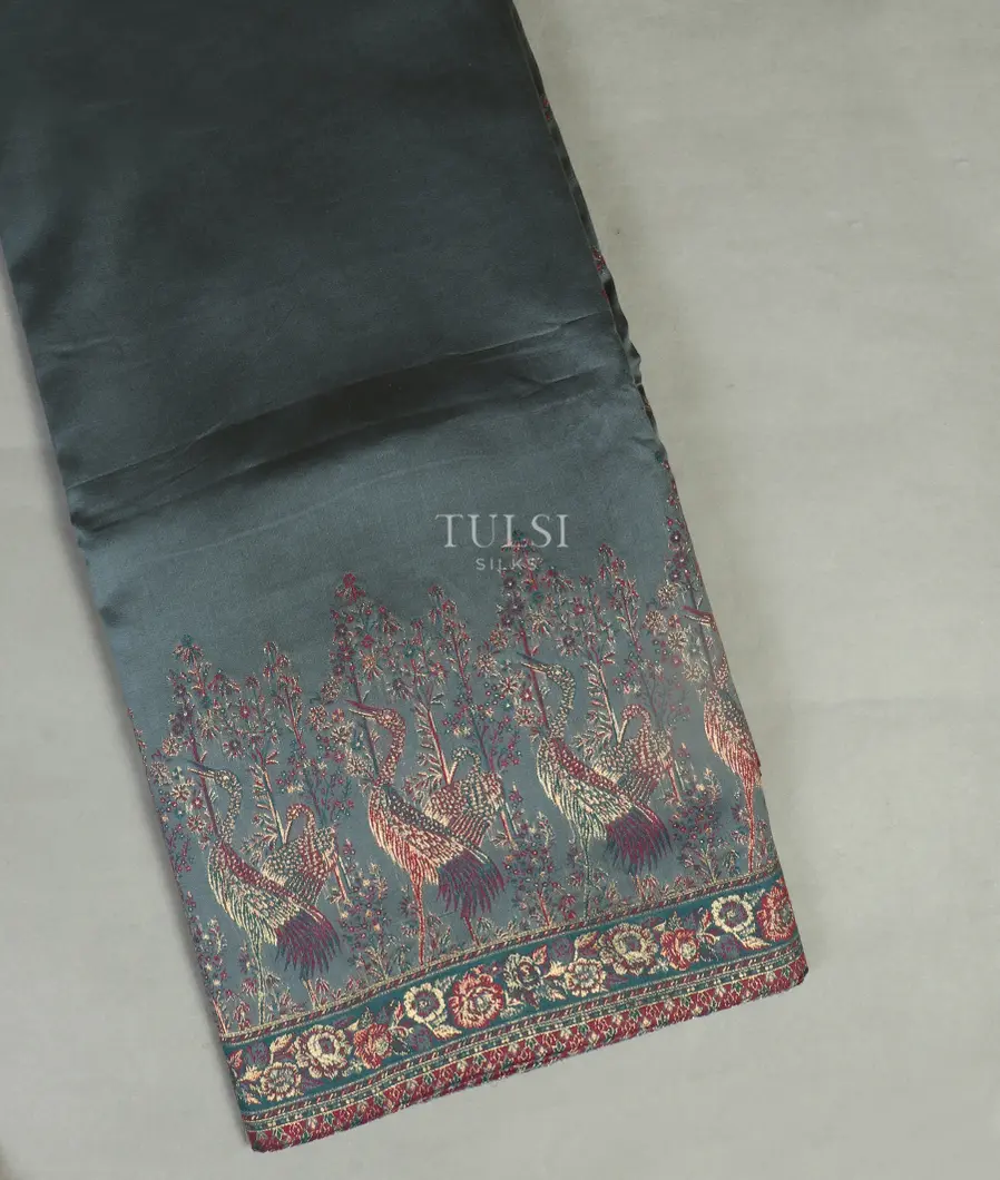 Grey Kashmir Kani Silk Saree T470141-image