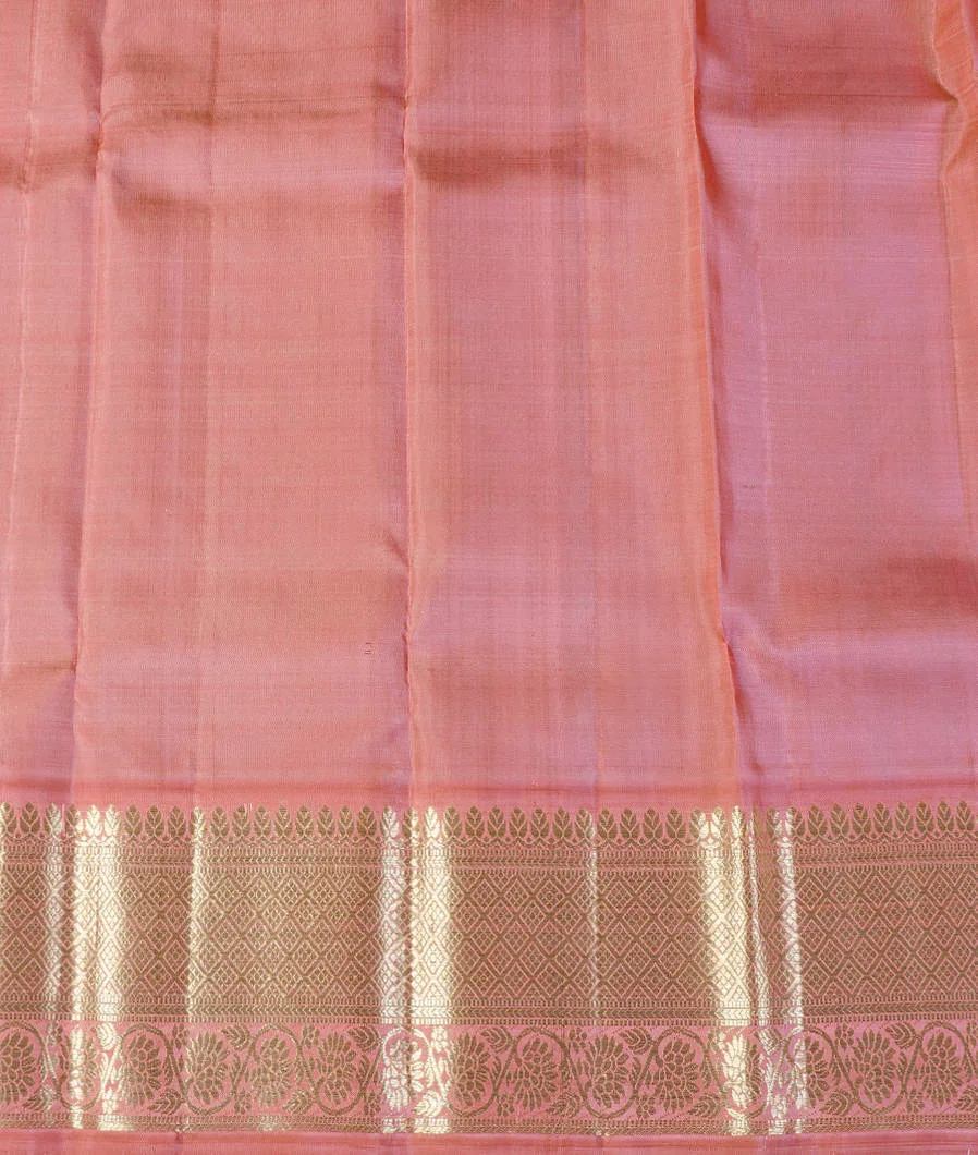 Green Handwoven Kanjivaram Silk Kids Pavadai T4324202