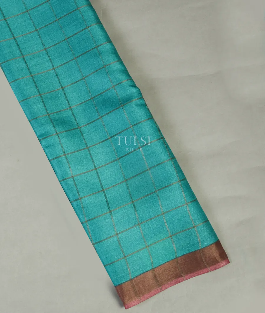 Blue Woven Tussar Saree T477313-image