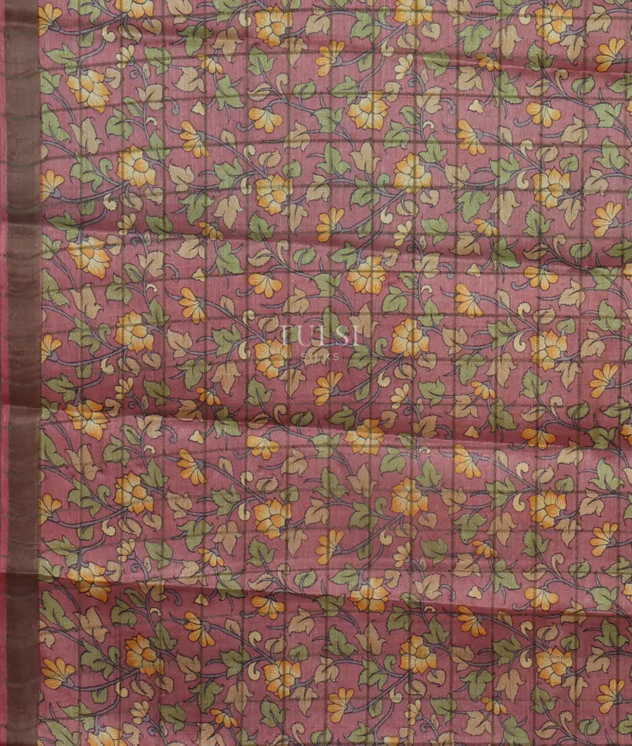 Blue Woven Tussar Saree T4773133