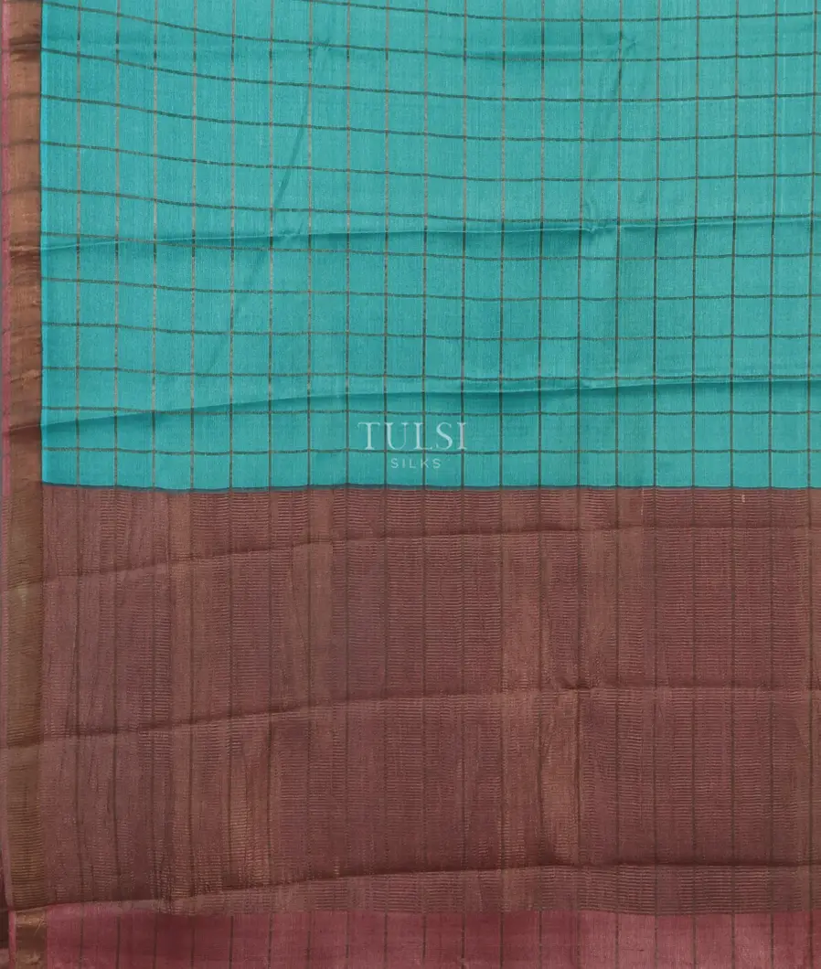 Blue Woven Tussar Saree T4773134