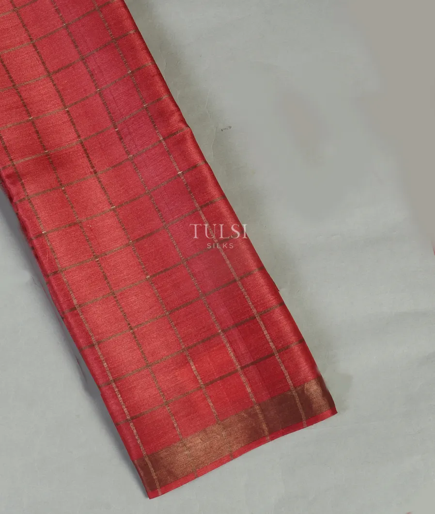 Pink  Woven Tussar Saree T477290-image