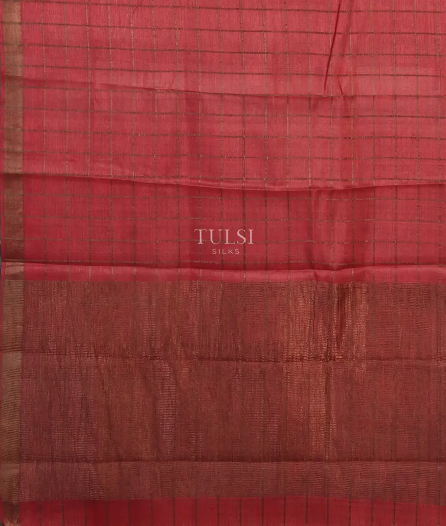 Pink  Woven Tussar Saree T4772904